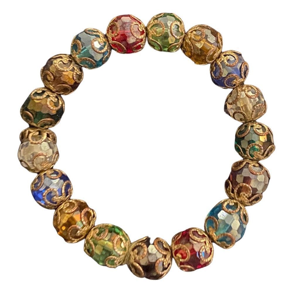 Multicolor Beads Stretch Bracelet